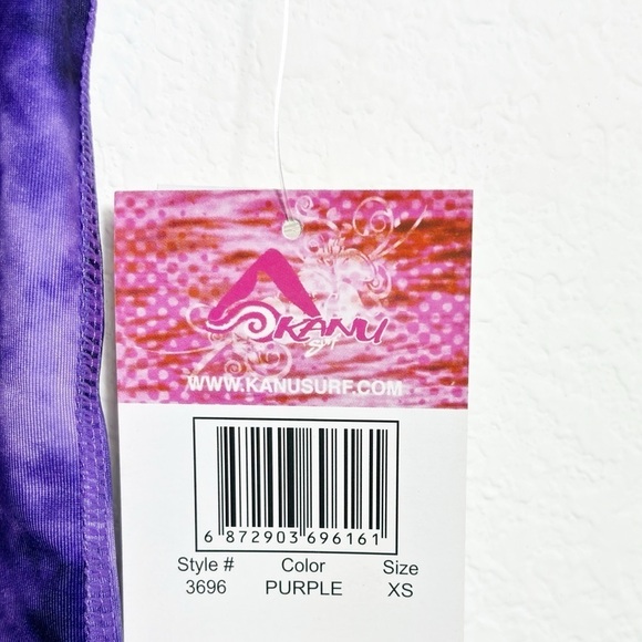 Kanu Surf Purple Girls Swimming Rashguard Size XS Brand New UPF 50+ - Picture 4 of 6